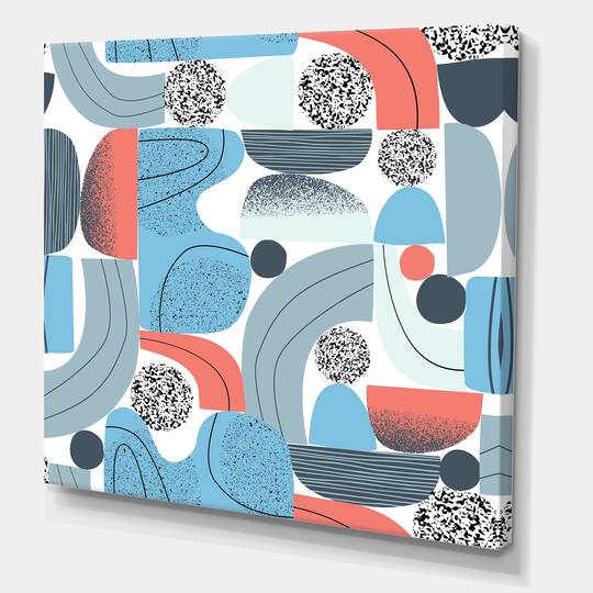 Designart - Retro Shapes With Abstract Suns and Moons II